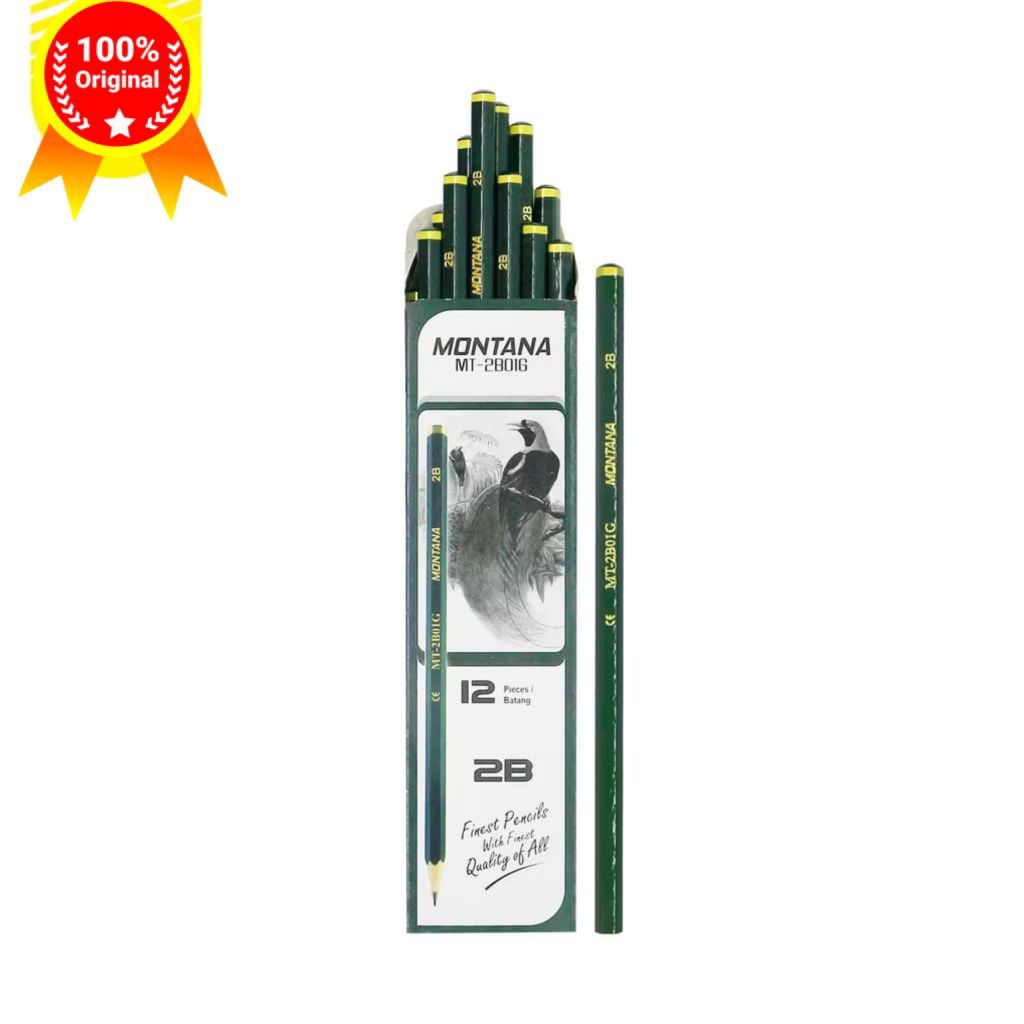 

Pensil MONTANA 2B Hijau Lulus Uji Komputer / MT2B-01G