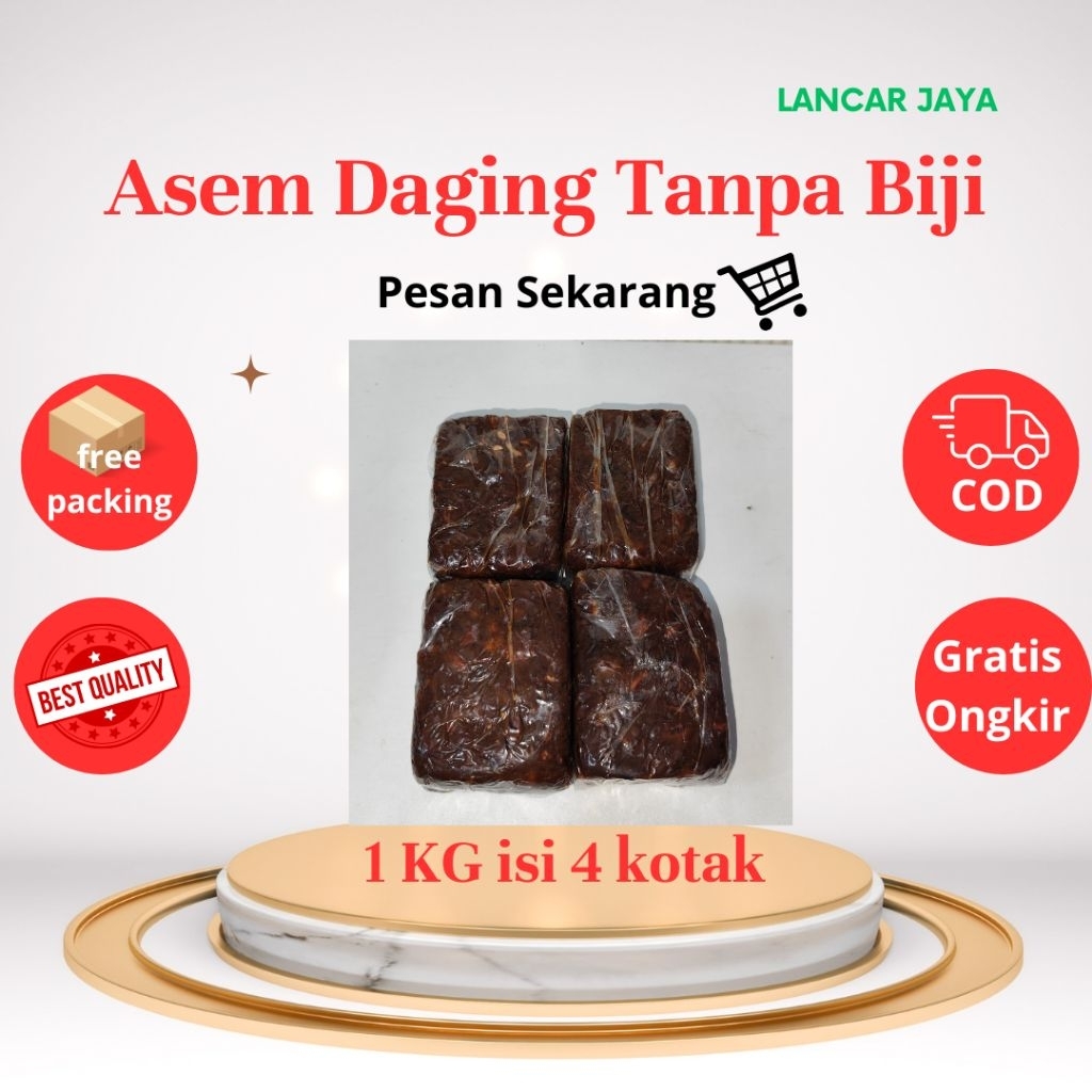 

1KG Asem Daging Super / Asam jawa tanpa biji 100% Asli