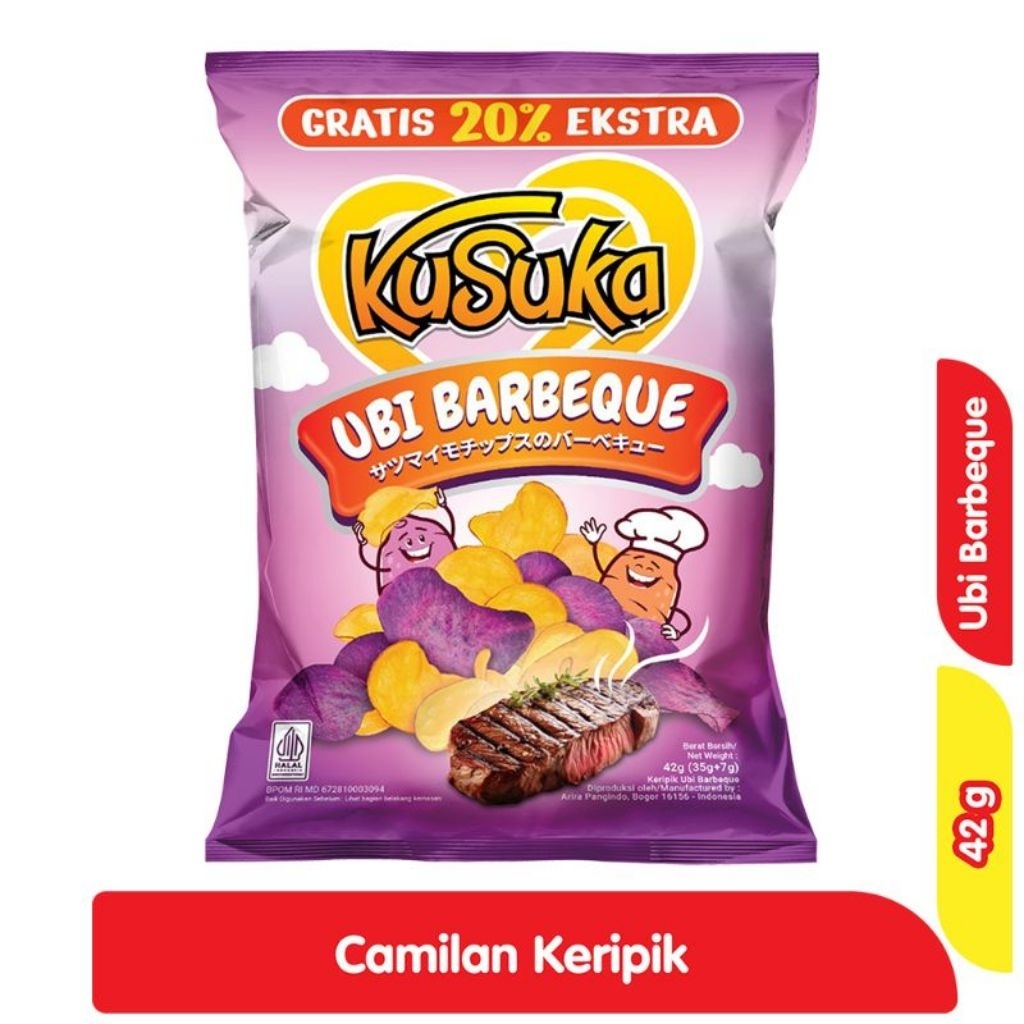 

Kusuka Camilan Kerupuk Ubi BBQ 42 gram / kerupuk