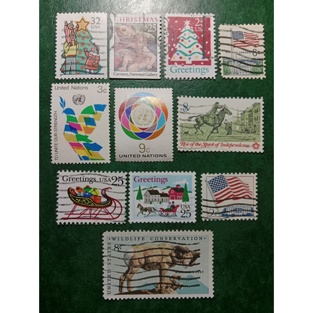 

Prangko USA Kuno 11 Pcs Campur USED
