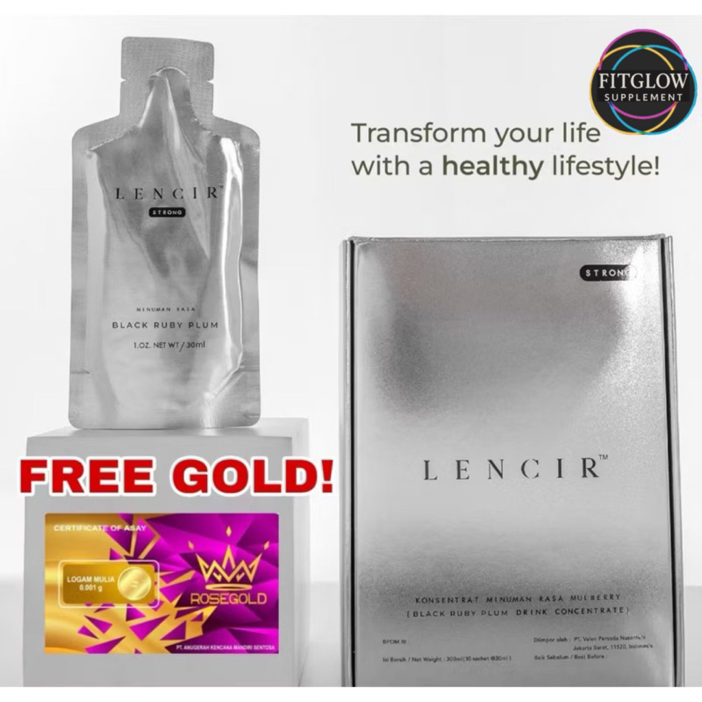 

(FREE GOLD!) 1 BOX LENCIR ORIGINAL / LENCIR STRONG - MINUMAN RASA KYUSHU MULBERRY - PREBIOTIK DETOX