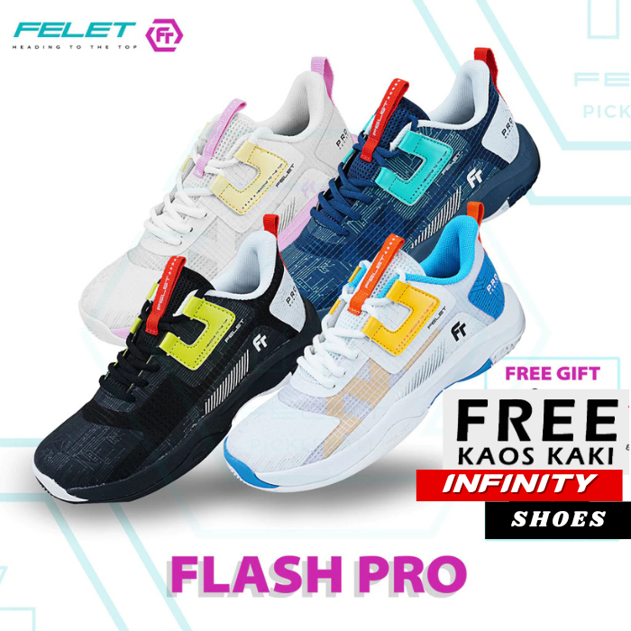 FELET FLASH PRO Badminton Shoes - Sepatu Badminton Original Felet