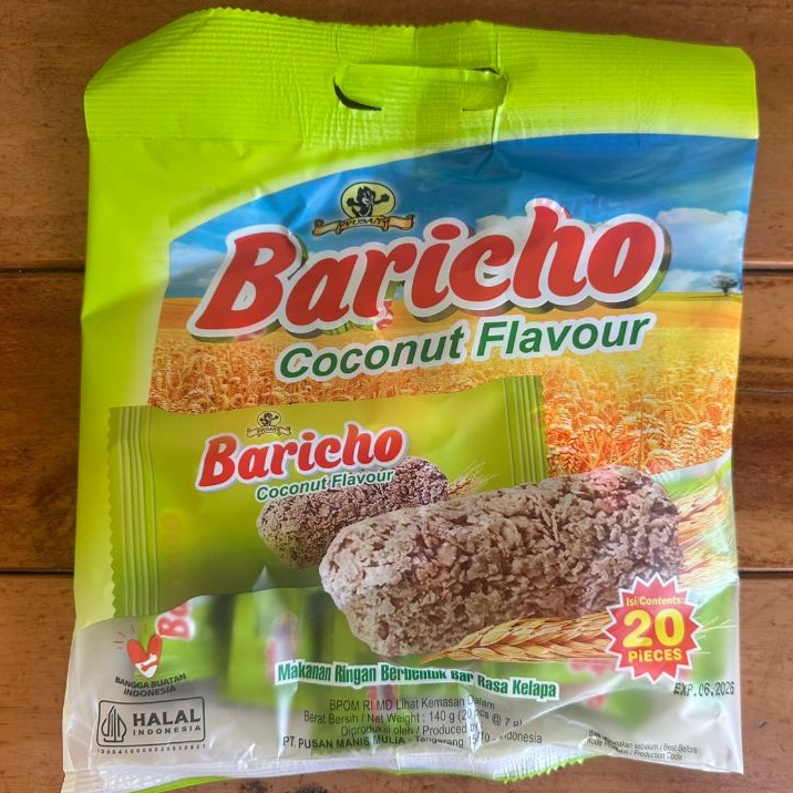 

Baricho coconut oat sereal 140gr 1pack isi 20pcs bungkus coklat strawbery vanila Snack Gandum Bar Kelapa Biskuit Viral