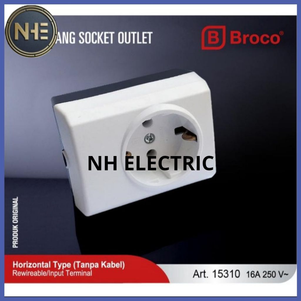 Stop Kontak Terminal 1 Lubang Ncp 15310 Broco Multiple Portable Socket Broco