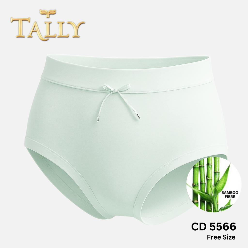 TALLY CD 5566 Celana Dalam Wanita Bahan Katun Bambu fit to L - XL CD Wanita Basic Pakaian Dalam