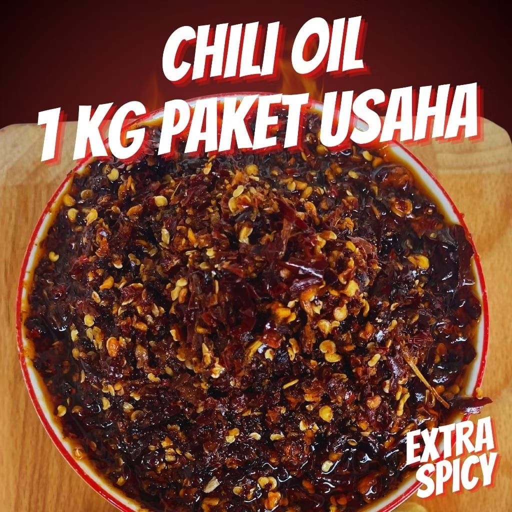 

chili oil 1 kg pedas gurih nikmat teman makanan yang cocok