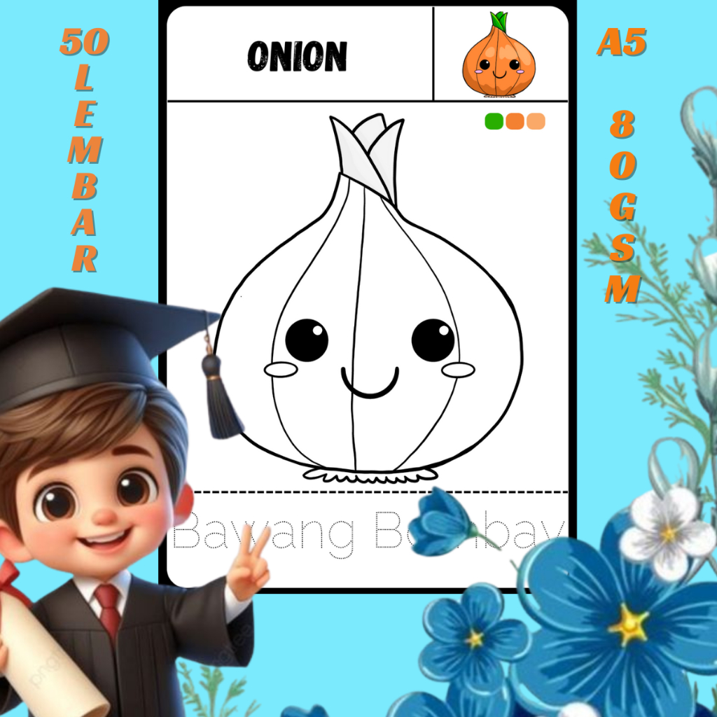 

50 Lembar A5 Worksheet Anak TK / SD/ Aktivitas Menulis , Membaca dan Menghitung