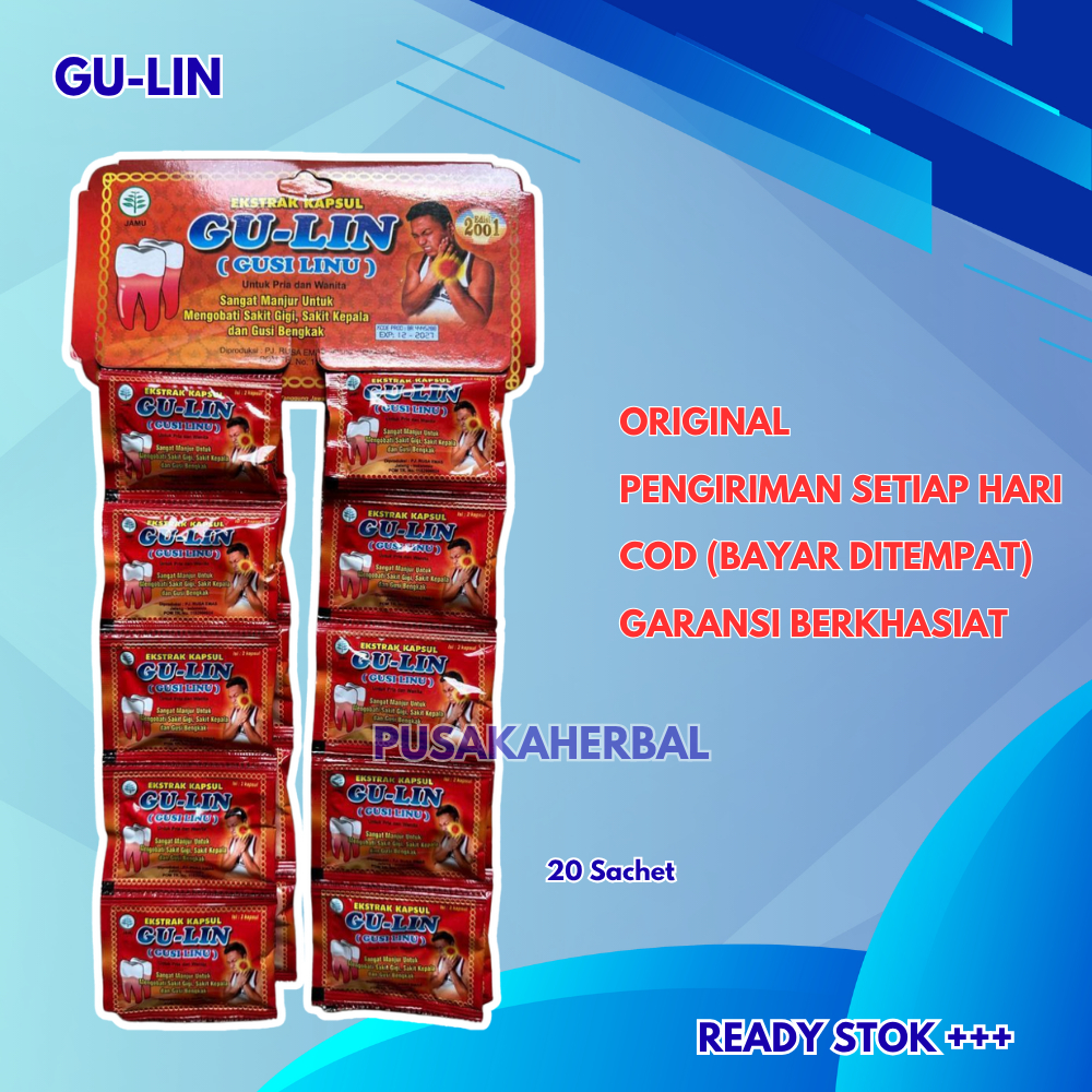 

Kapsul Gulin Original Renceng 20 Sachet