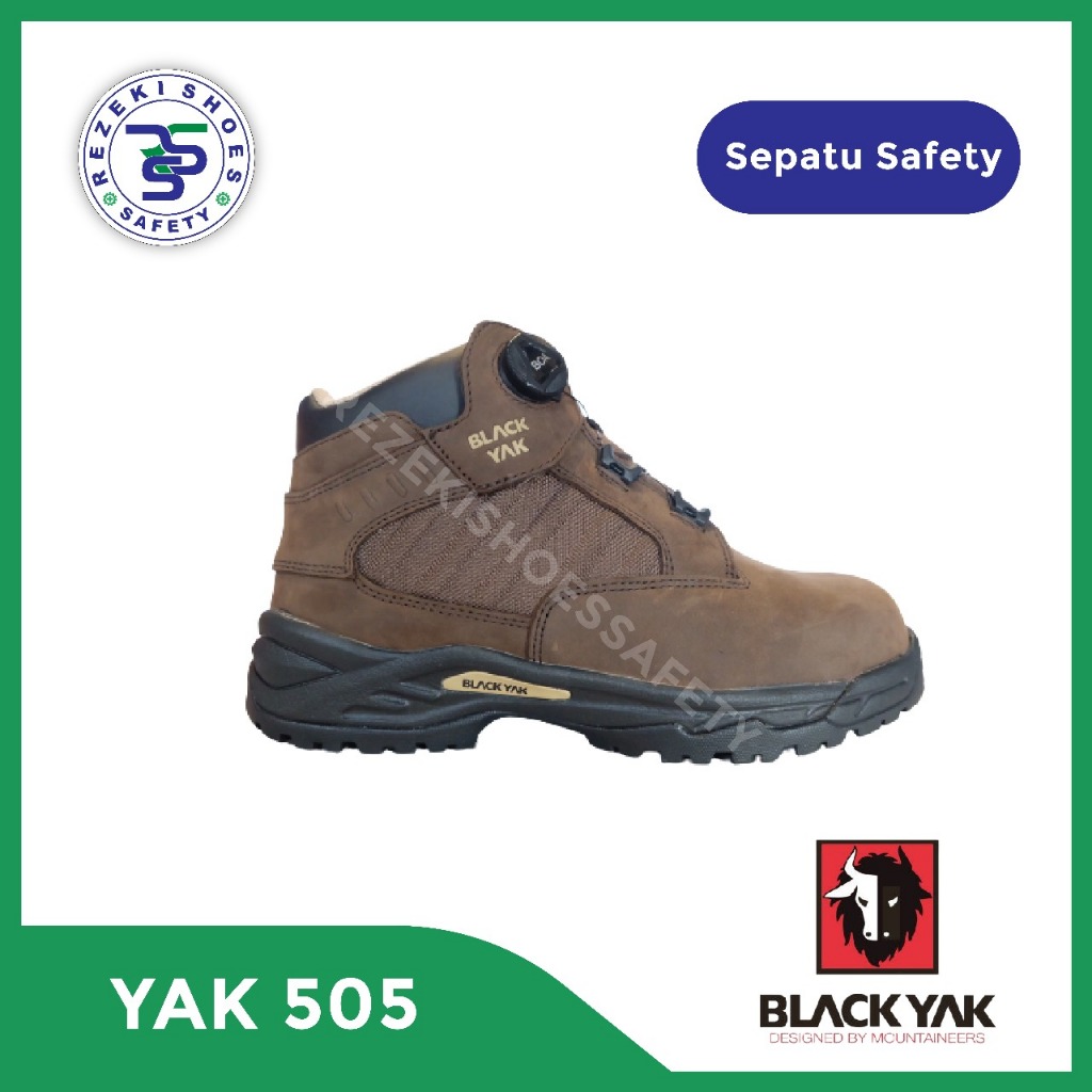 Sepatu Safety Black Yak 505 D - Black Yak Safety 505 D Original