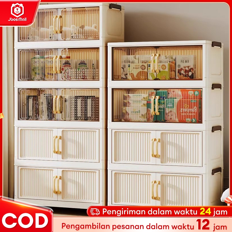 SALVO Lemari Pakaian  Plastik Jumbo Lemari Plastik Lipat Penyimpanan Serbaguna Rumah Lemari pakaian 