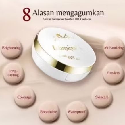 Gietin bedak cushion luminous golden bb cushion