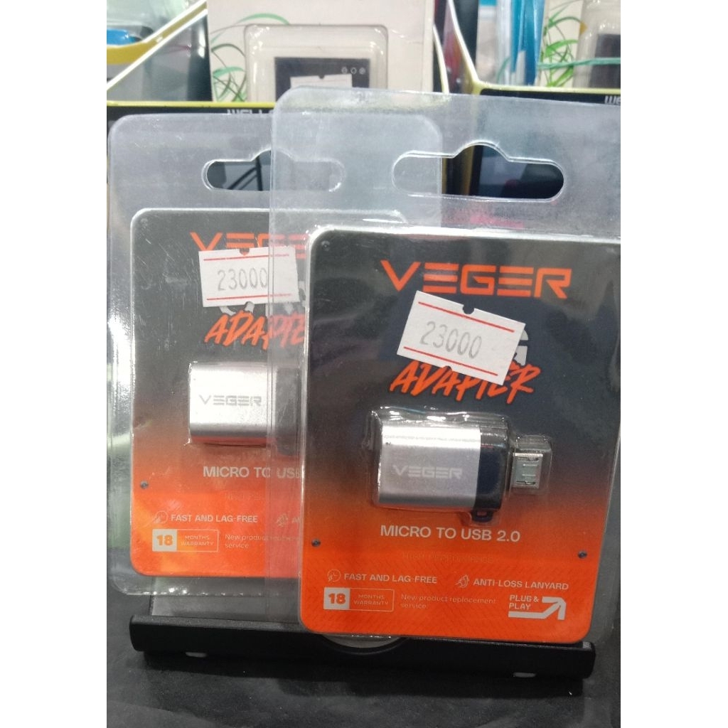 VEGER OTG ADAPTER MICRO USB TO USB 2.0 LANYARD DESIGN ORIGINAL