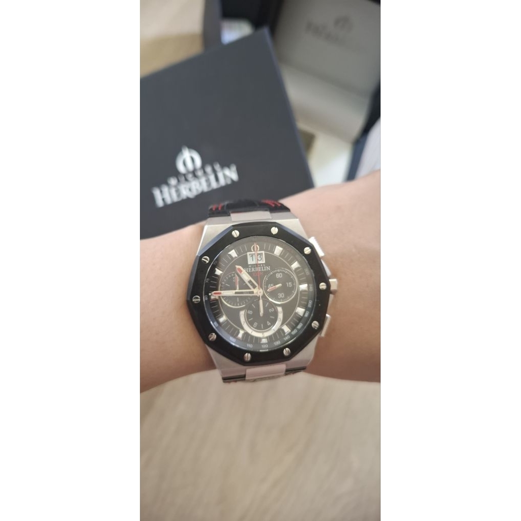 Jam tangan pria / michel herbelin odyssée