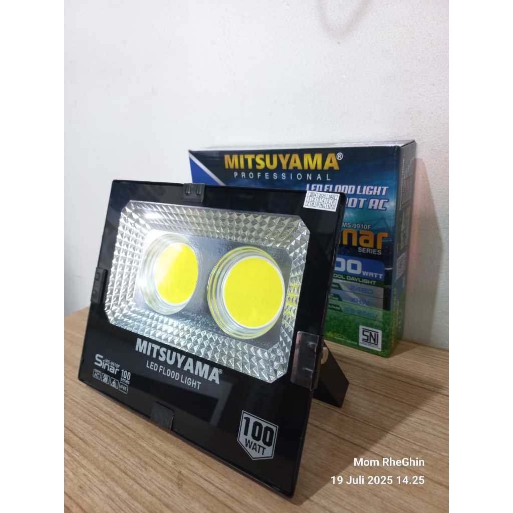 LAMPU SOROT LED COB 100 WATT MITSUYAMA SERIES SINAR MS-9910F 100 W LAMPU SOROT 100 W IP66