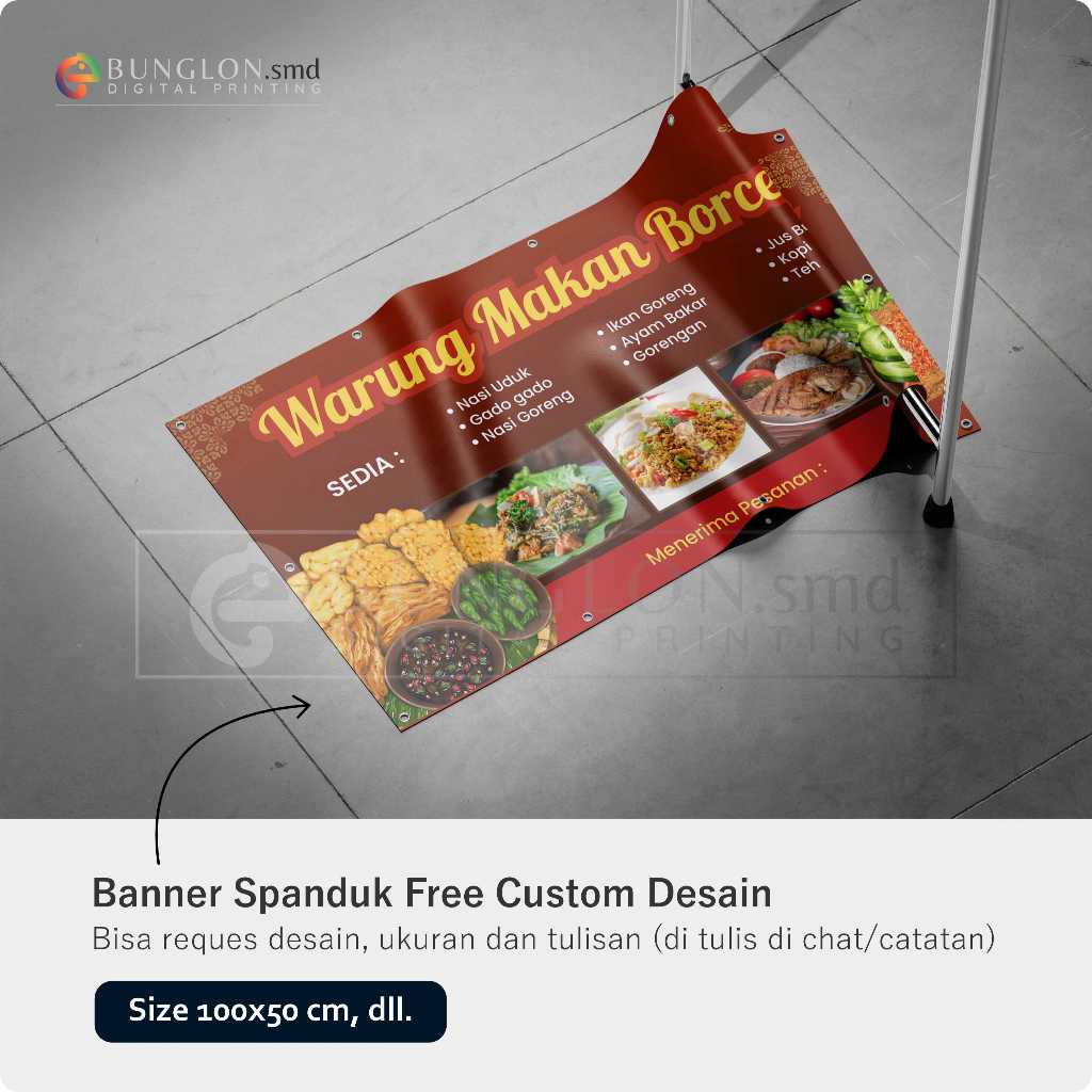 Spanduk Warung Makan Bergizi Free Custom Desain