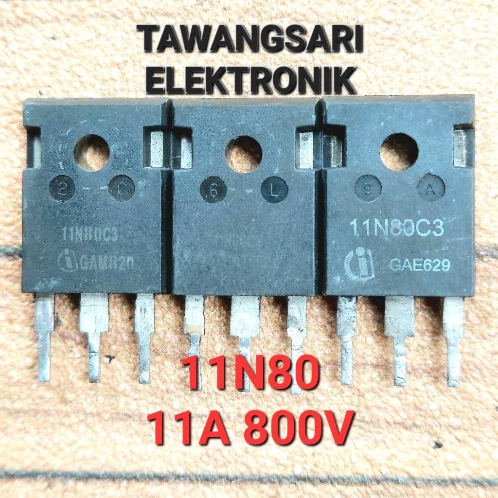 FET 11N80 CABUTAN ORI MOSFET 11N80 ORIGINAL