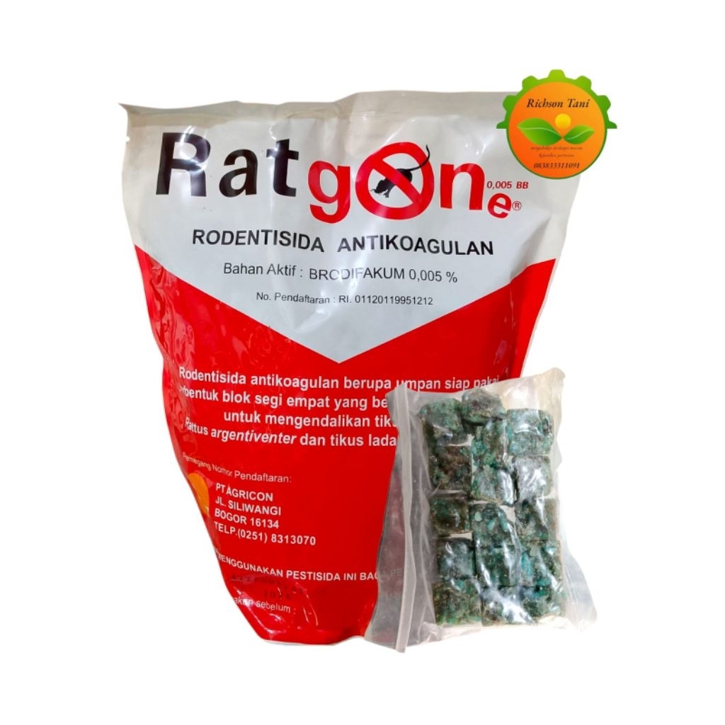 rodentisida/racun tikus ratgone kemasan repack