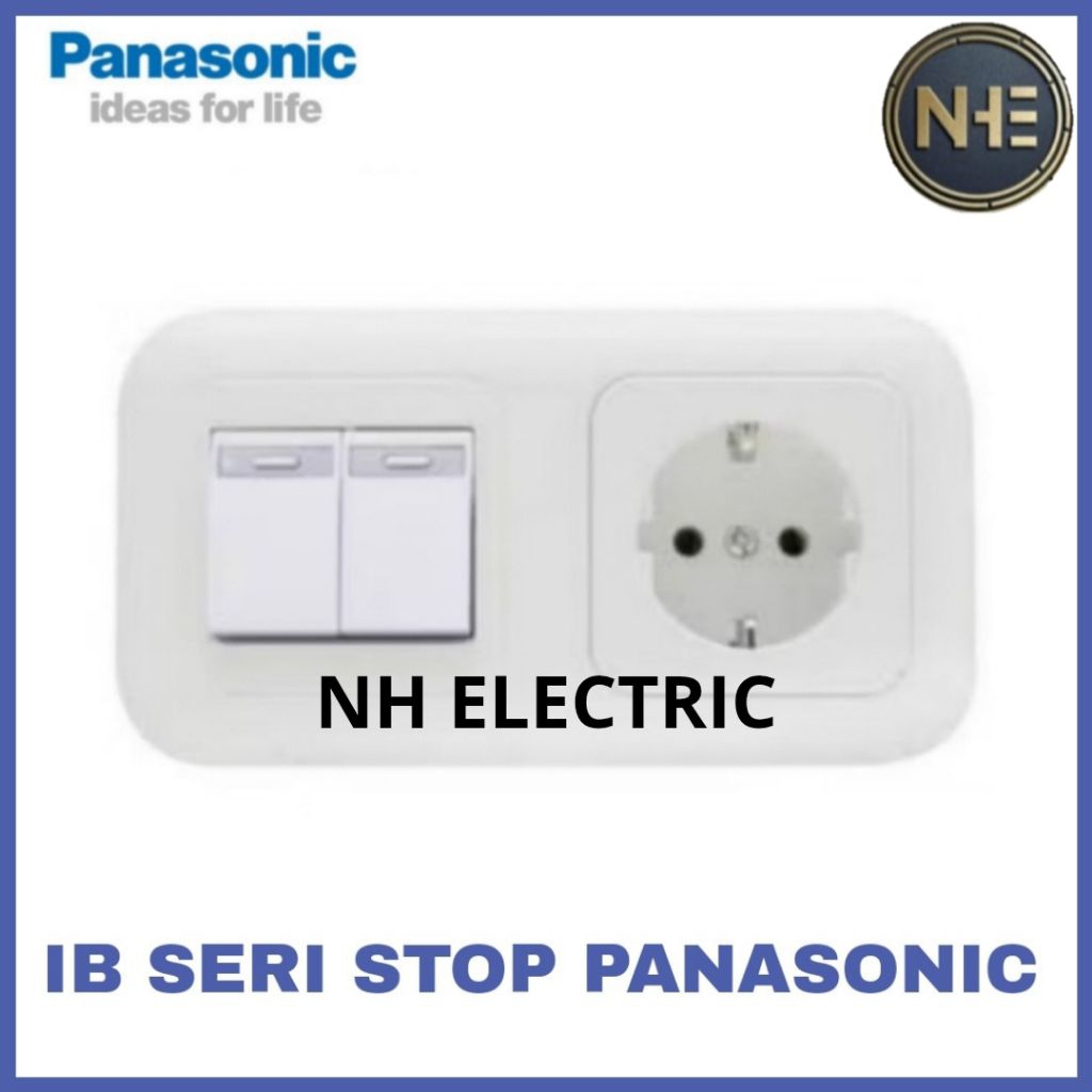 Ib Seri Stop Kontak Panasonic - Inbow Saklar Seri Stop Kontak  Panasonic - Inbow Saklar Double Stop 