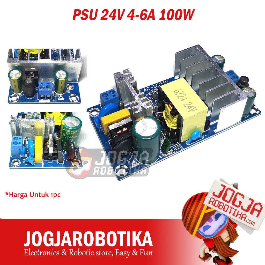Power Supply Switching 24V 4A - 6A Adaptor AC-DC PSU SMPS 24V 100W