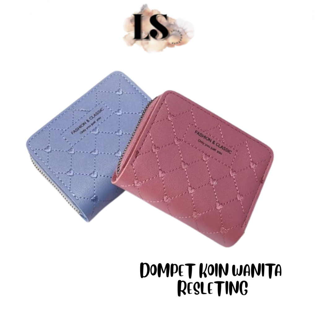 LS - DOMPET KOIN WANITA RESLETING 888 DOMPET LIPAT KOIN TAS DOMPET KARTU FASHION WANITA KOREA IMPORT