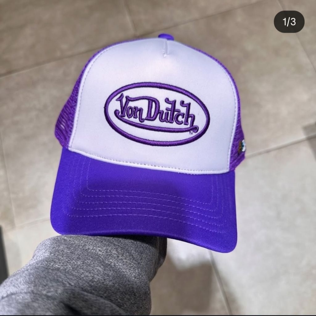 Topi Von Dutch Basic Purp Trucker Hat Original