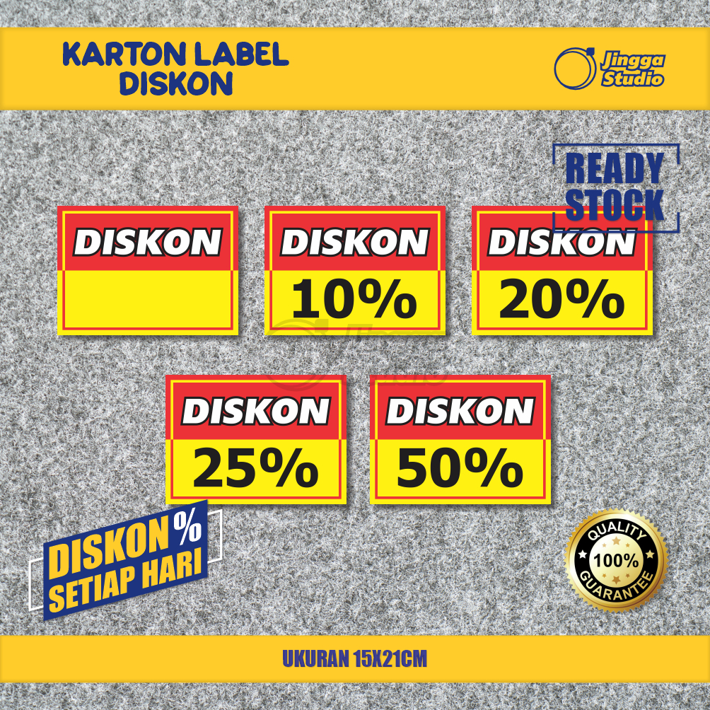 

Karton Label Diskon Toko Offline