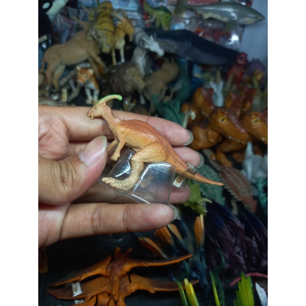 Mattel jurassic world mini action dino : Parasaurolophus a