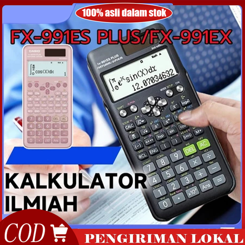 

Scientific Kalkulator FX-991ES PLUS Calculator Kuliah Sekolah Kalkulator Scientific Casio ilmiah FX-991ES-Plus Calculator Scientific Casio Kalkulator Casio Scientific 417 Fungsi/40 Konsta