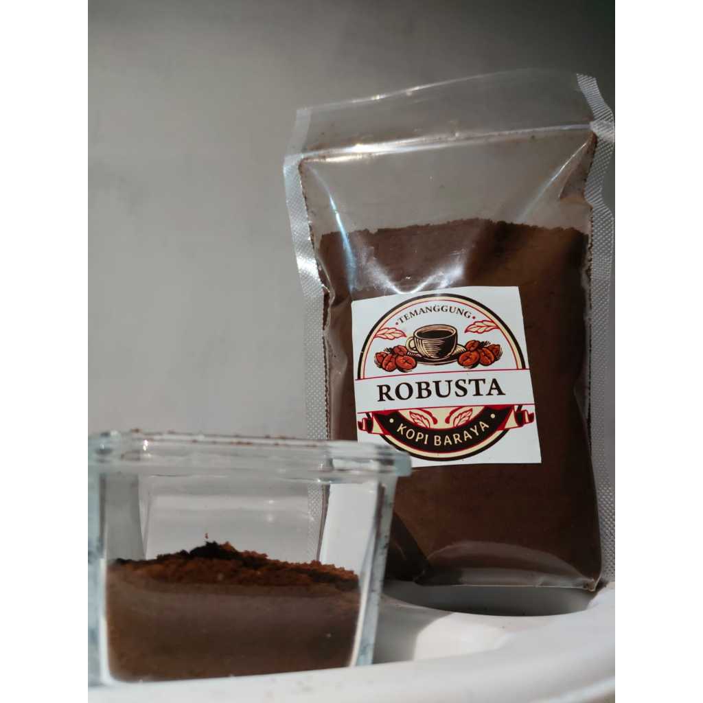 

ROBUSTA+Kopi Bubuk 250 gram
