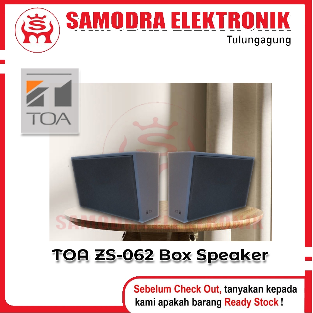 Speaker TOA ZS-062 | Box Speaker 6 Watt 100V | Cocok untuk Masjid, Sekolah, Kantor, Paging & Musik L