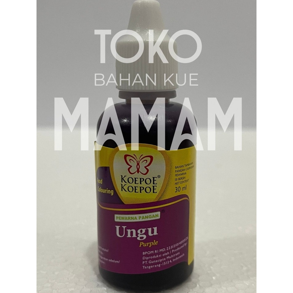 

PEWARNA UNGU Kupu - Kupu / Koepoe- Koepoe 30 ML