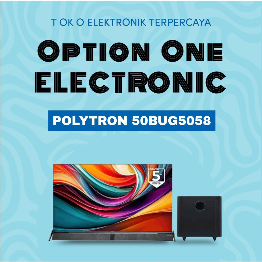 POLYTRON 50BUG5058 4K GOOGLE TV SOUNDBAR 50 inch