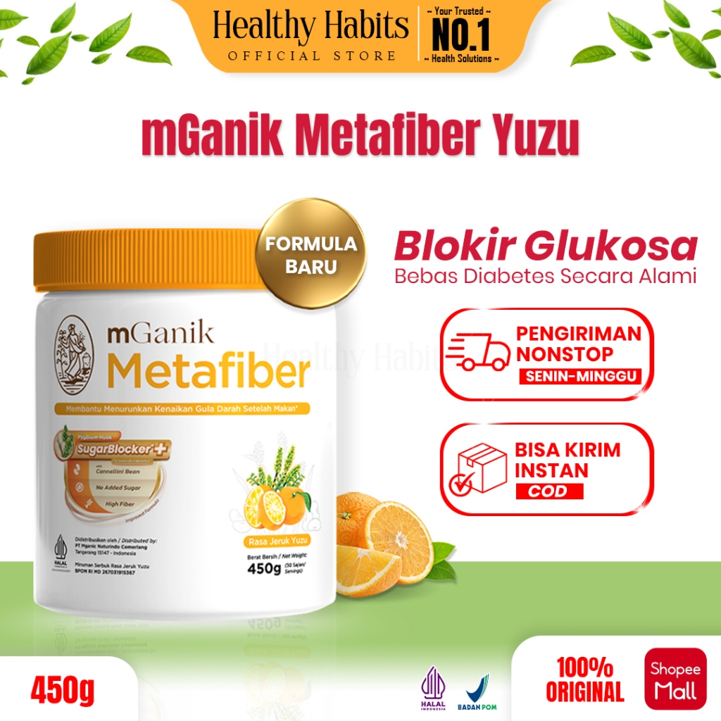 

mGanik Metafiber Rasa Jeruk 450gr Original