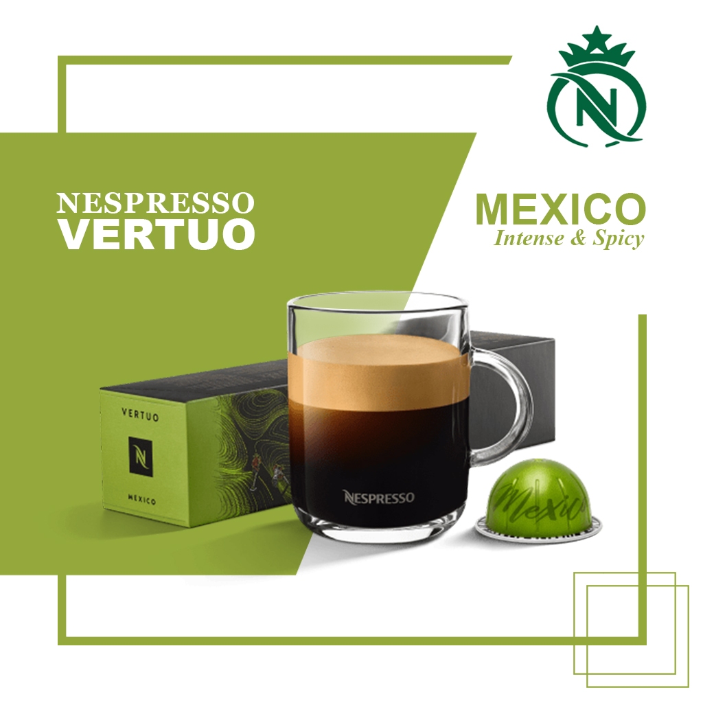 

Capsule Nespresso Vertuo Mexico - Kopi Kapsul Single Origin Medium Roast Coffee