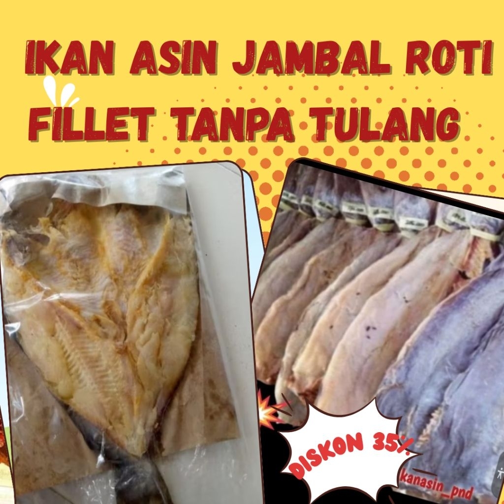 

Promo Ikan Asin Jambal Roti fillet Tanpa Tulang Tengah Produksi Pangandaran