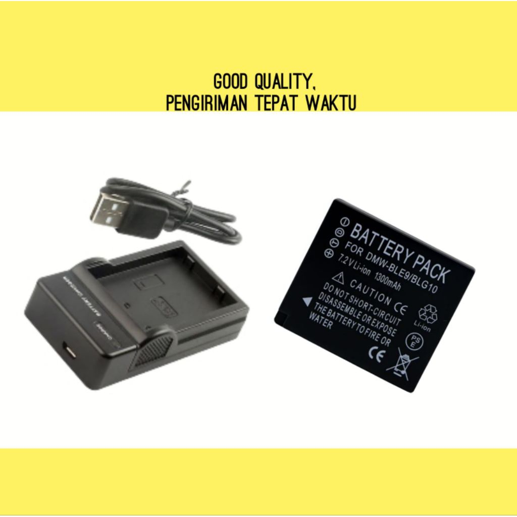 Charger & Baterai Lumix DMC TZ80 TZ90 TZ99 TZ110 TZ220 ZS100 ZS110 ZS60 ZS70 - Casan Batre