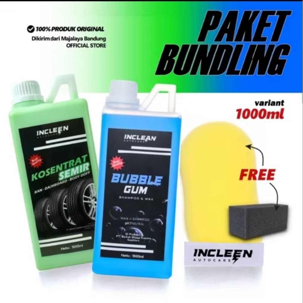 trending no 1 | KONSENTRAT SEMIR X SHAMPOO BUBBLE GUM 1liter semir ban semir dashboard