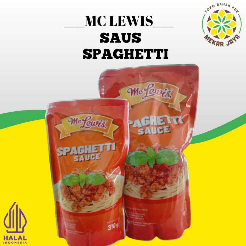 

SAUS SPAGHETTI MC LEWIS 1KG/310G kemasan pouch