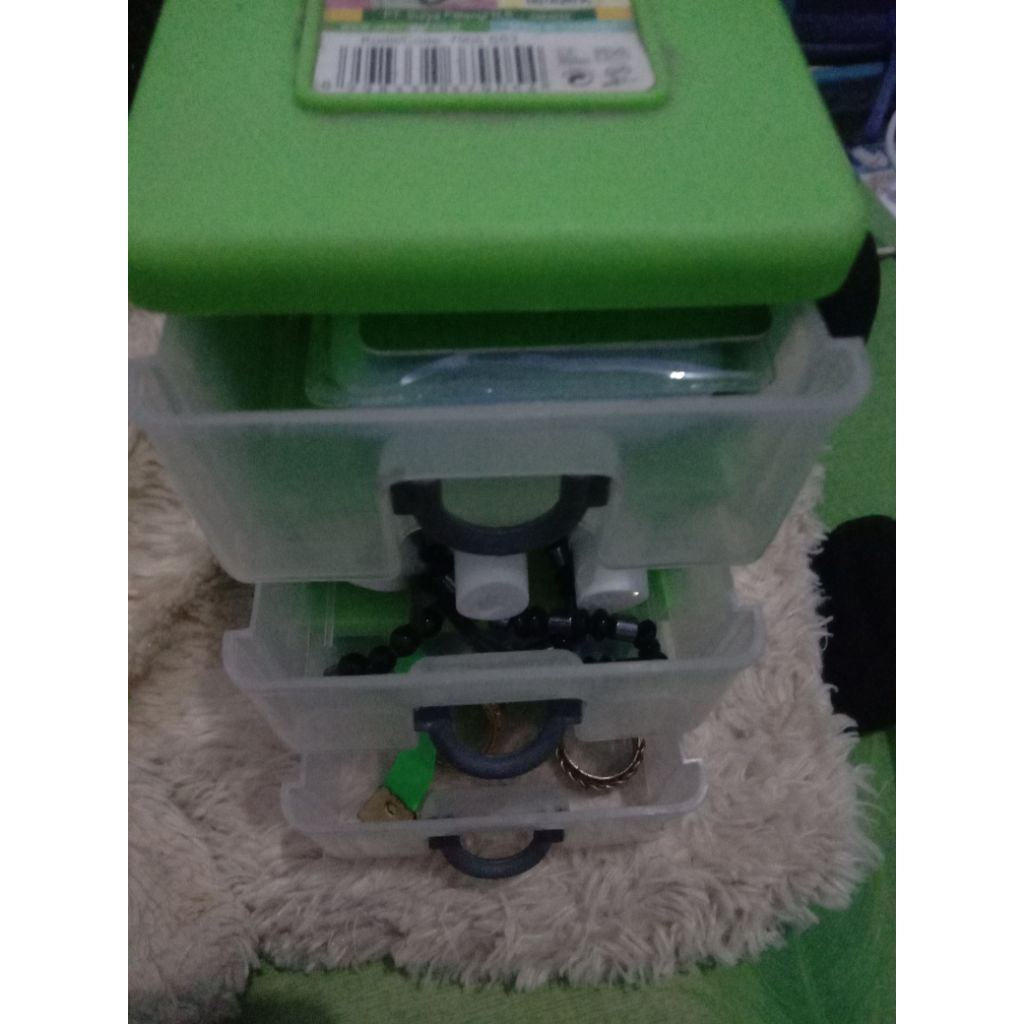 BARKAS MINI LACI PLASTIK 3 SUSUN AESTHETIC LACI KECIL KAMAR