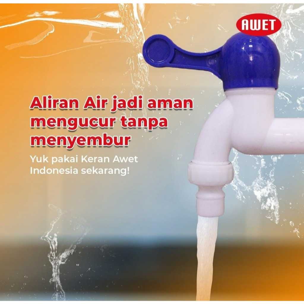 Kran Tembok Plastik AWET JC 05 3/4"