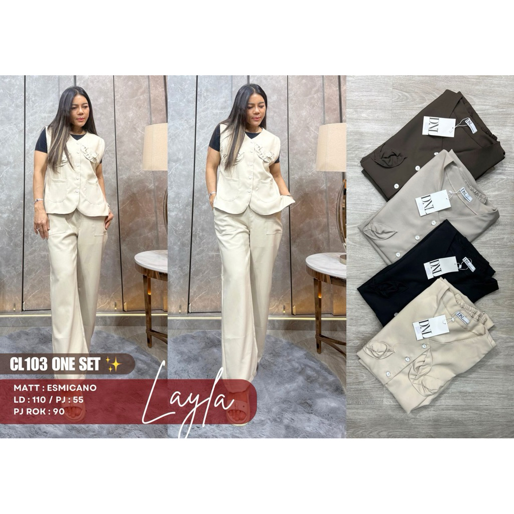 ONE SET LAYLA - SETELAN CELANA LAYLA / Setcel layla terbaru / one set layla / One set melano layla -