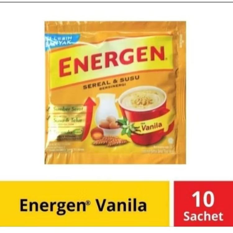 

Energen Sereal & Susu Rasa Vanilla – 1 renceng isi 10 pcs
