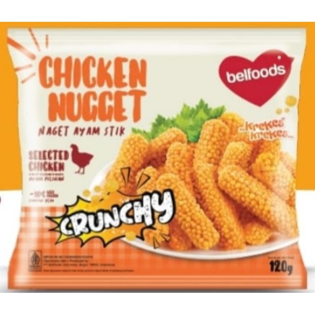 

Belfood Chicken Nugget Stick Crunchy 170gr