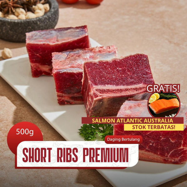 

Daging Iga Sapi Premium Short Ribs Premium Frozen Food Halal 500gr - Daily Beef BSD