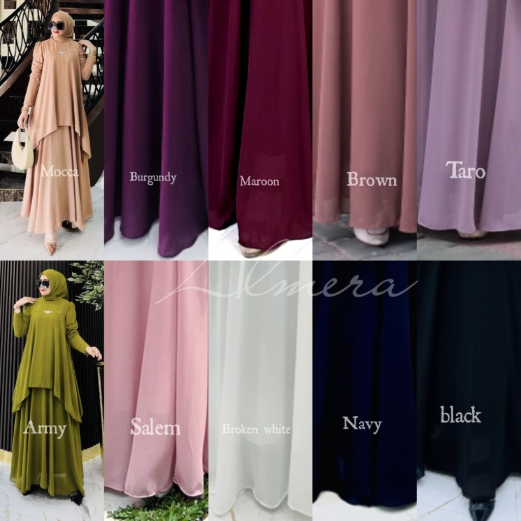 Gamis Almera Polos by Aldisa SS aldisa