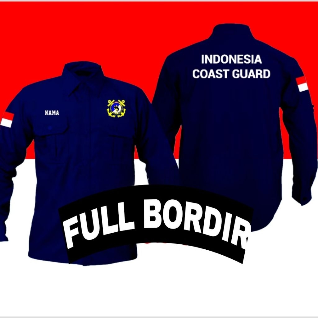 Kemeja coast guard baju coast guard seragam coast guard Pdh coast guard kemeja kerja coast guard baj