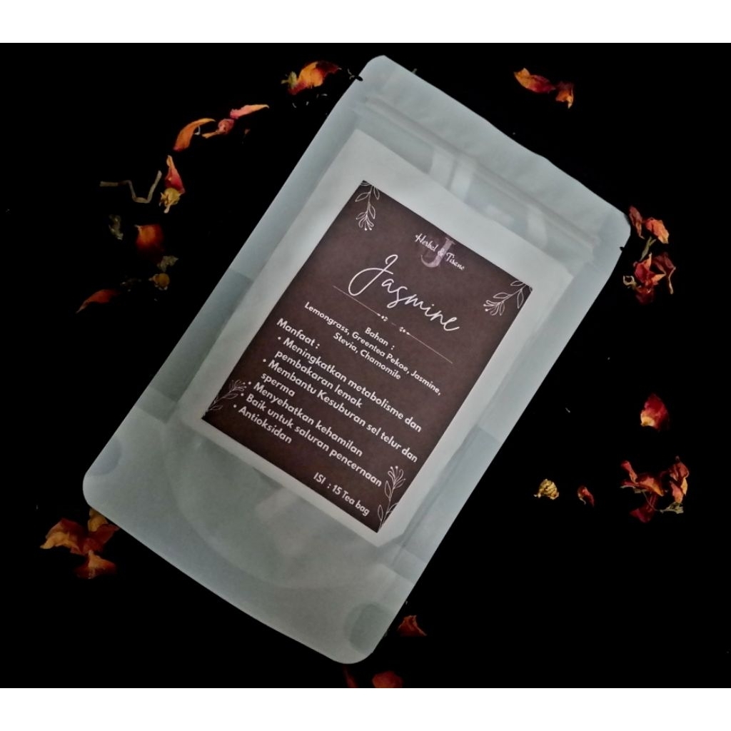 

Jasmine Tisane (Jasmine,Lemongrass, Greentea, Chamomile, Stevia)