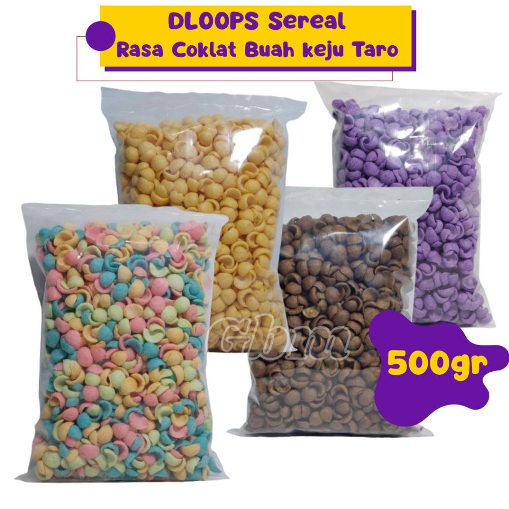 

DLOOPS Sereal Rasa Coklat Buah keju [500gr]
