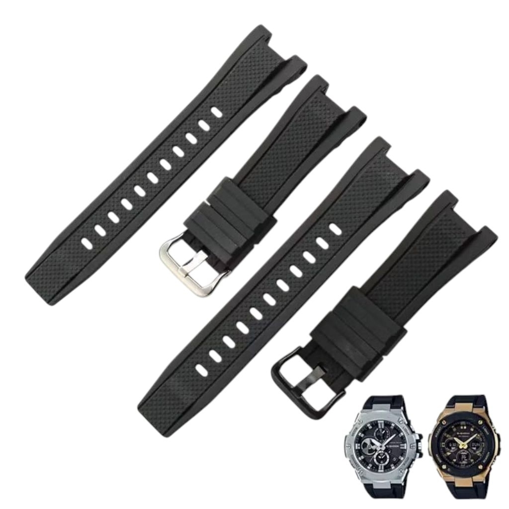 Strap Tali Jam Tangan Rodan 8001 Tali Jam Karet Rodan 8001 Hitam