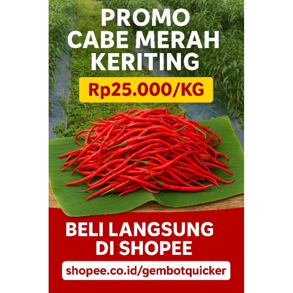 

PROMO CABE KERITING DAN SAYUR